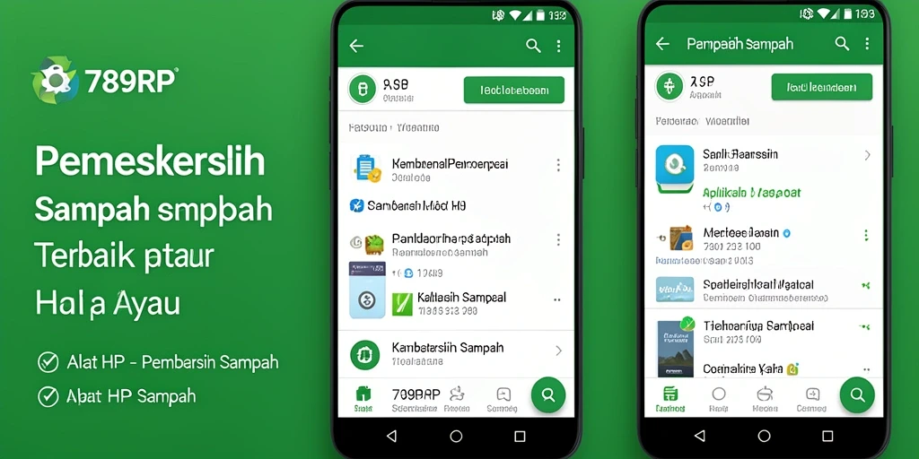 Antarmuka bersih dan intuitif dari 789RP untuk pembersihan sampah.