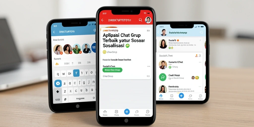 Tampilan antarmuka DIREKTURTOTO dengan fitur Chat Grup yang menarik.
