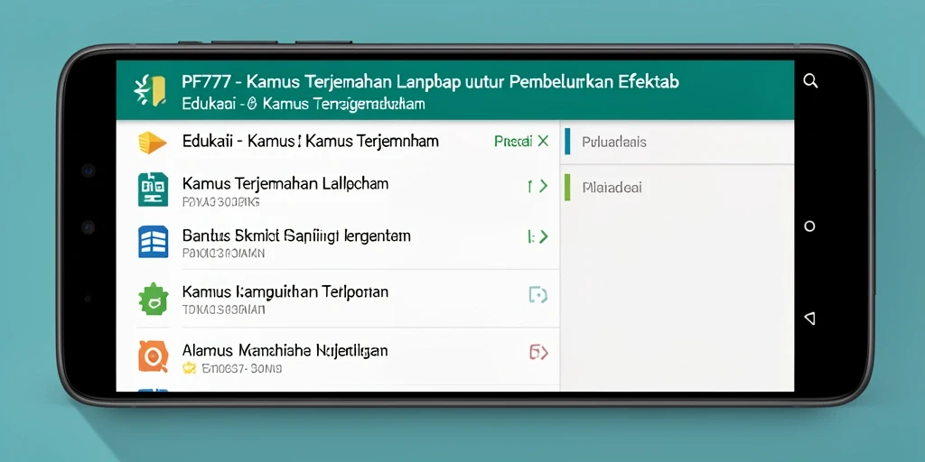 Tampilan antarmuka aplikasi PF777 yang menarik dan fungsional.