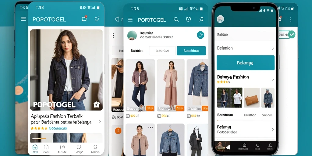 Antarmuka aplikasi POPOTOGEL yang stylish dan menarik.