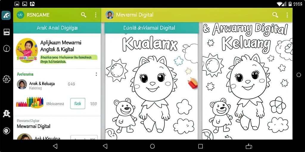 Tampilan antarmuka RSNGAME yang ceria dan interaktif.
