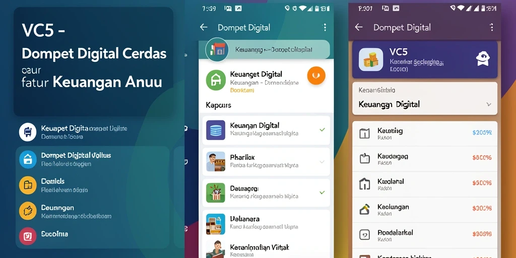 Tampilan antarmuka aplikasi VC5 yang efektif dan user-friendly.