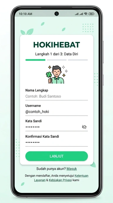 Panduan Mudah Buat Akun Baru hokihebat